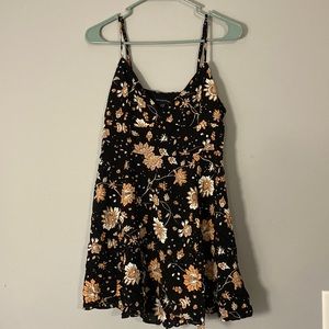 American Eagle Black floral dress
